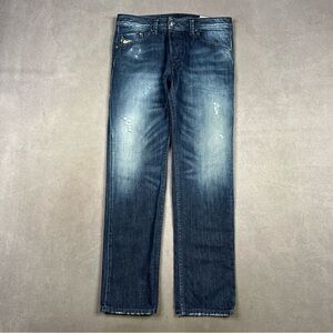 Diesel Dark Blue Straight Jeans